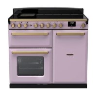 Rangemaster Estel Deluxe 100cm Induction Range Cooker - Heather + Brass