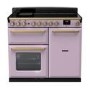 Rangemaster Estel Deluxe 100cm Induction Range Cooker - Heather + Brass