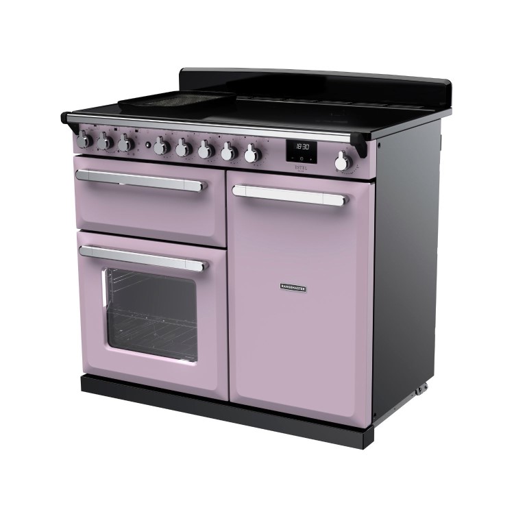 Rangemaster Estel Deluxe 100cm Induction Range Cooker - Heather + Chrome