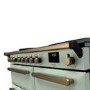 Rangemaster Estel Deluxe 100cm Induction Range Cooker - Mint + Brass