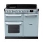 Rangemaster Estel Deluxe 100cm Induction Range Cooker - Misty Blue + Chrome