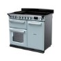 Rangemaster Estel Deluxe 100cm Induction Range Cooker - Misty Blue + Chrome