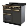 Rangemaster Estel Deluxe 100cm Induction Range Cooker - Slate + Brass