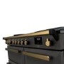 Rangemaster Estel Deluxe 100cm Induction Range Cooker - Slate + Brass