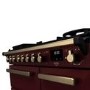 Rangemaster Estel Deluxe 90cm Dual Fuel Range Cooker - Bordeaux + Brass