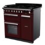 Rangemaster Estel Deluxe 90cm Dual Fuel Range Cooker - Bordeaux + Chrome