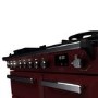 Rangemaster Estel Deluxe 90cm Dual Fuel Range Cooker - Bordeaux + Chrome