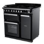 Rangemaster Estel Deluxe 90cm Dual Fuel Range Cooker - Gloss Black + Chrome