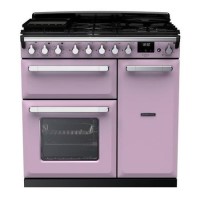 Rangemaster Estel Deluxe 90cm Dual Fuel Range Cooker - Heather + Chrome