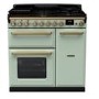 Rangemaster Estel Deluxe 90cm Dual Fuel Range Cooker - Mint + Brass