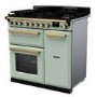 Rangemaster Estel Deluxe 90cm Dual Fuel Range Cooker - Mint + Brass