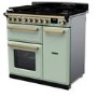 Rangemaster Estel Deluxe 90cm Dual Fuel Range Cooker - Mint + Brass