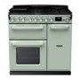 Rangemaster Estel Deluxe 90cm Dual Fuel Range Cooker - Mint + Chrome