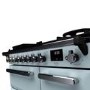 Rangemaster Estel Deluxe 90cm Dual Fuel Range Cooker - Misty Blue + Chrome