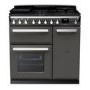 Rangemaster Estel Deluxe 90cm Dual Fuel Range Cooker - Slate + Chrome