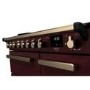 Rangemaster Estel Deluxe 90cm Induction Range Cooker - Bordeaux + Brass