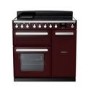 Rangemaster Estel Deluxe 90cm Induction Range Cooker - Bordeaux + Chrome