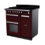 Rangemaster Estel Deluxe 90cm Induction Range Cooker - Bordeaux + Chrome