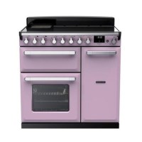 Rangemaster Estel Deluxe 90cm Induction Range Cooker - Heather + Chrome