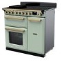 Rangemaster Estel Deluxe 90cm Induction Range Cooker - Mint + Brass