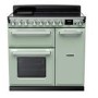 Rangemaster Estel Deluxe 90cm Induction Range Cooker - Mint + Chrome