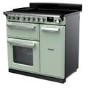 Rangemaster Estel Deluxe 90cm Induction Range Cooker - Mint + Chrome