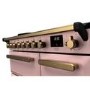 Rangemaster Estel Deluxe 90cm Induction Range Cooker - Pale Pink + Brass