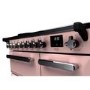 Rangemaster Estel Deluxe 90cm Induction Range Cooker - Pale Pink + Chrome