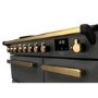 Rangemaster Estel Deluxe 90cm Induction Range Cooker - Slate + Brass