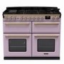 Rangemaster Estel Deluxe 110cm Base Cavity Dual Fuel Range Cooker - Heather + Brass