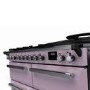 Rangemaster Estel Deluxe 110cm Base Cavity Dual Fuel Range Cooker - Heather + Chrome