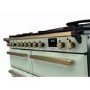 Rangemaster Estel Deluxe 110cm Base Cavity Dual Fuel Range Cooker - Mint + Brass