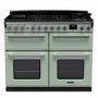 Rangemaster Estel Deluxe 110cm Base Cavity Dual Fuel Range Cooker - Mint + Chrome