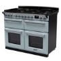 Rangemaster Estel Deluxe 110cm Base Cavity Dual Fuel Range Cooker - Misty Blue + Chrome