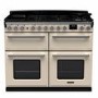 Rangemaster Estel Deluxe 110cm Base Cavity Dual Fuel Range Cooker - Pale Cream + Chrome