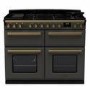 Rangemaster Estel Deluxe 110cm Base Cavity Dual Fuel Range Cooker - Slate + Brass