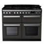 Rangemaster Estel Deluxe 110cm Base Cavity Dual Fuel Range Cooker - Slate + Chrome