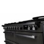 Rangemaster Estel Deluxe 110cm Base Cavity Dual Fuel Range Cooker - Slate + Chrome