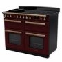 Rangemaster Estel Deluxe 110cm Base Cavity Induction Range Cooker - Bordeaux + Brass