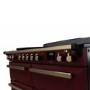 Rangemaster Estel Deluxe 110cm Base Cavity Induction Range Cooker - Bordeaux + Brass