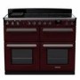 Rangemaster Estel Deluxe 110cm Base Cavity Induction Range Cooker - Bordeaux + Chrome