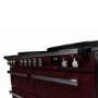 Rangemaster Estel Deluxe 110cm Base Cavity Induction Range Cooker - Bordeaux + Chrome