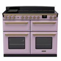 Rangemaster Estel Deluxe 110cm Base Cavity Induction Range Cooker - Heather + Brass