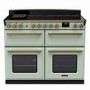 Rangemaster Estel Deluxe 110cm Base Cavity Induction Range Cooker - Mint + Brass