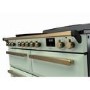 Rangemaster Estel Deluxe 110cm Base Cavity Induction Range Cooker - Mint + Brass