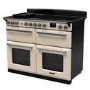 Rangemaster Estel Deluxe 110cm Base Cavity Induction Range Cooker - Pale Cream + Chrome