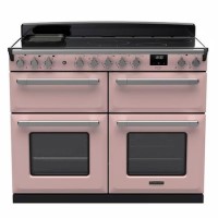 Rangemaster Estel Deluxe 110cm Base Cavity Induction Range Cooker - Pale Pink + Chrome