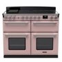 Rangemaster Estel Deluxe 110cm Base Cavity Induction Range Cooker - Pale Pink + Chrome