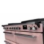 Rangemaster Estel Deluxe 110cm Base Cavity Induction Range Cooker - Pale Pink + Chrome