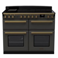 Rangemaster Estel Deluxe 110cm Base Cavity Induction Range Cooker - Slate + Brass